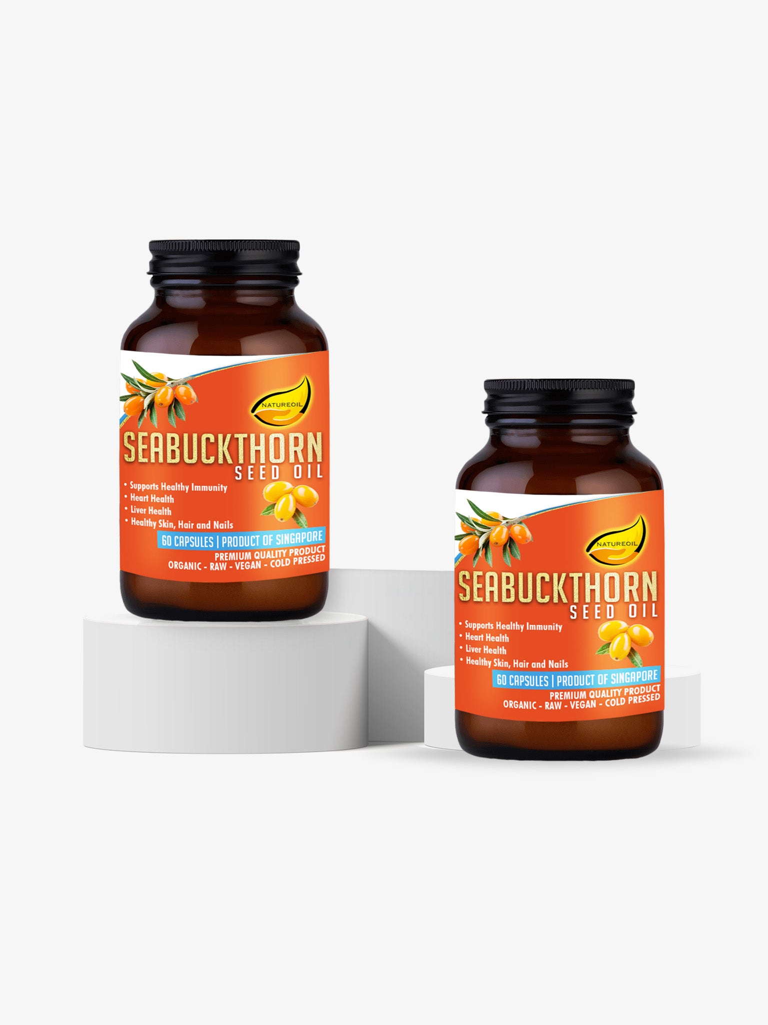 NatureBase Kits™ – CelluOmega Liquid Vegan Capsules | 60 Capsules Twin Pack