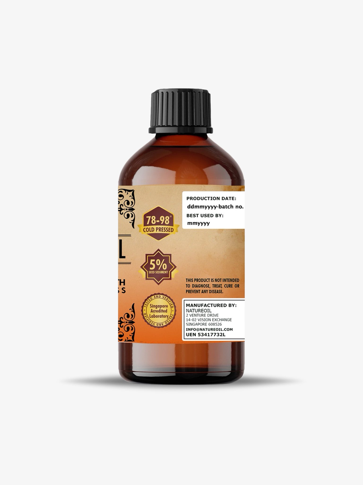 NatureBase Kits™ – Black Seed Oil Cold-Pressed Nigella Sativa | 100ml Bottle
