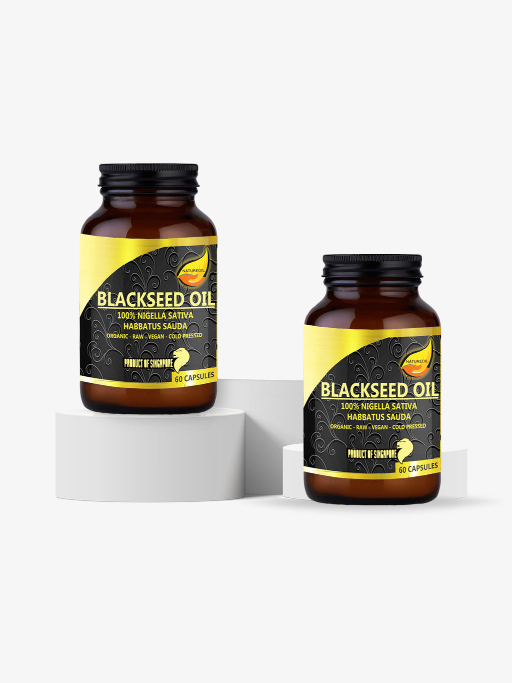 NatureBase Kits™ – Liquid Vegan Capsules with Nigella Sativa | 60 Capsules Twin Pack
