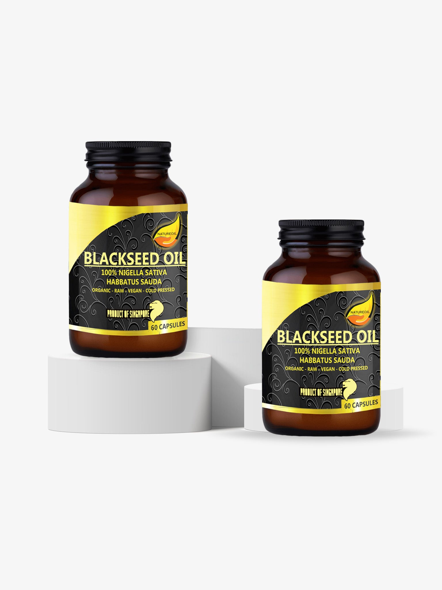NatureBase Kits™ – Liquid Vegan Capsules with Nigella Sativa | 60 Capsules Twin Pack