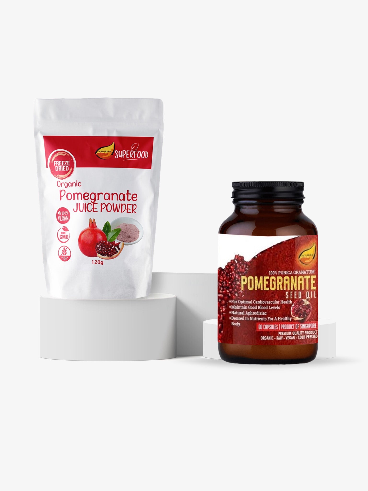 The Pomegranate Essentials Kit™ – Liquid Capsules + Juice Powder Combo