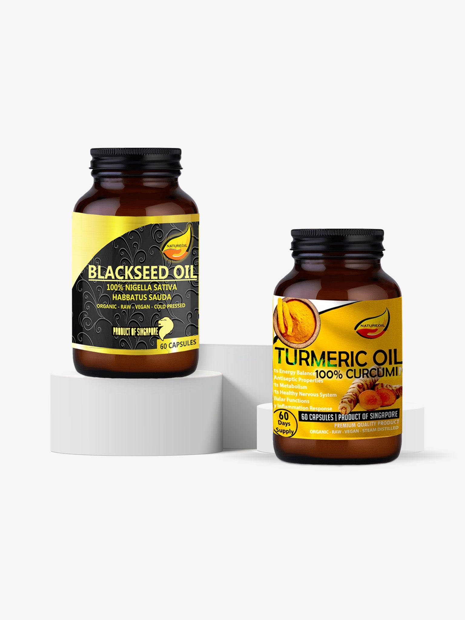 NatureBase Kits™ – Inflammation & Immunity Shield Duo | Turmeric + Black Seed Oil