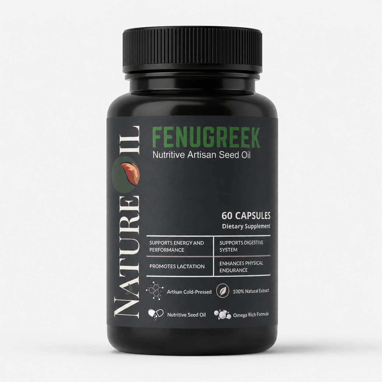 The Fenugreek Seed Co.™ – Hormonal Balance Liquid Vegan Capsules | 60 Capsules