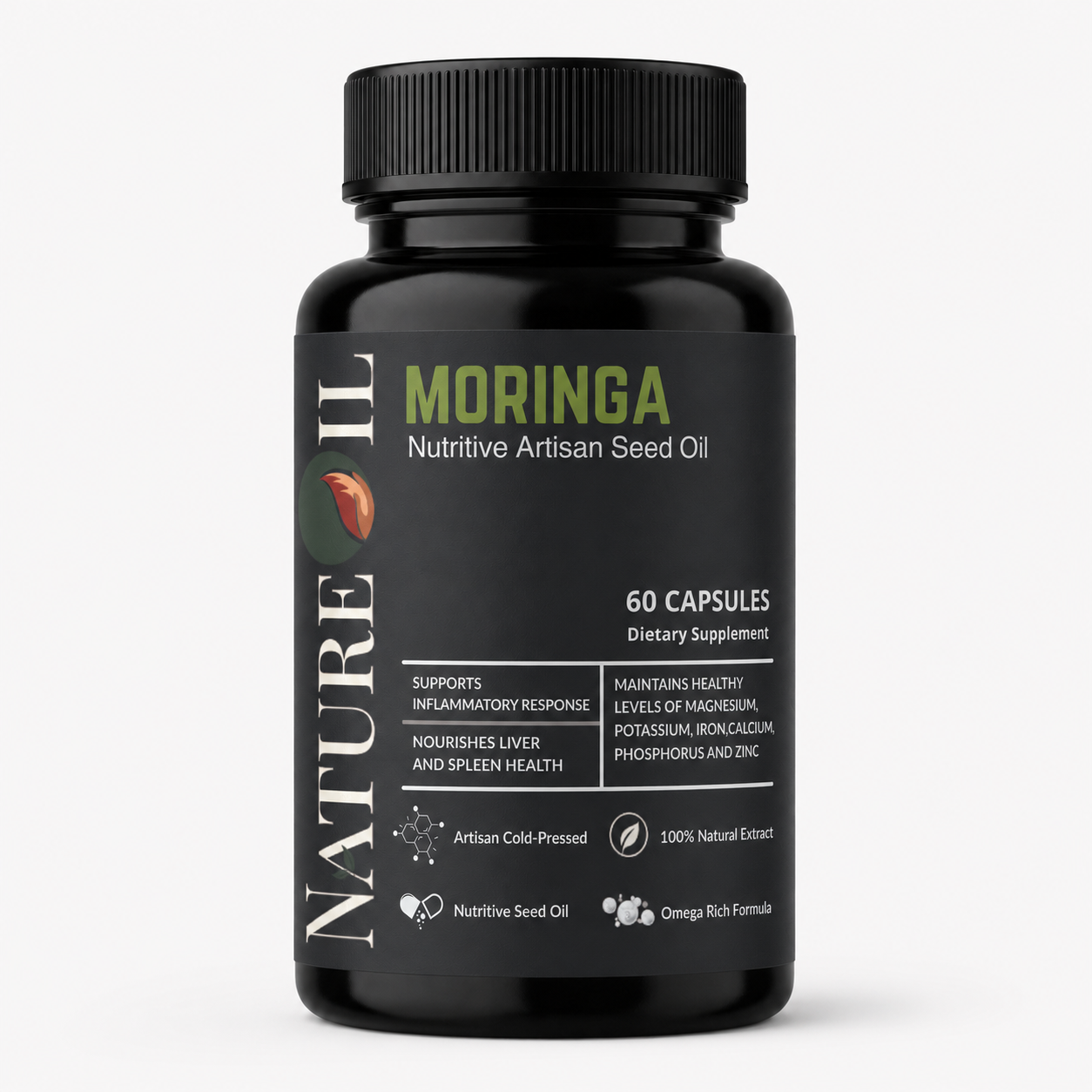 The Moringa Seed Co.™ – PhytoBalance Liquid Vegan Capsules | 60 Capsules