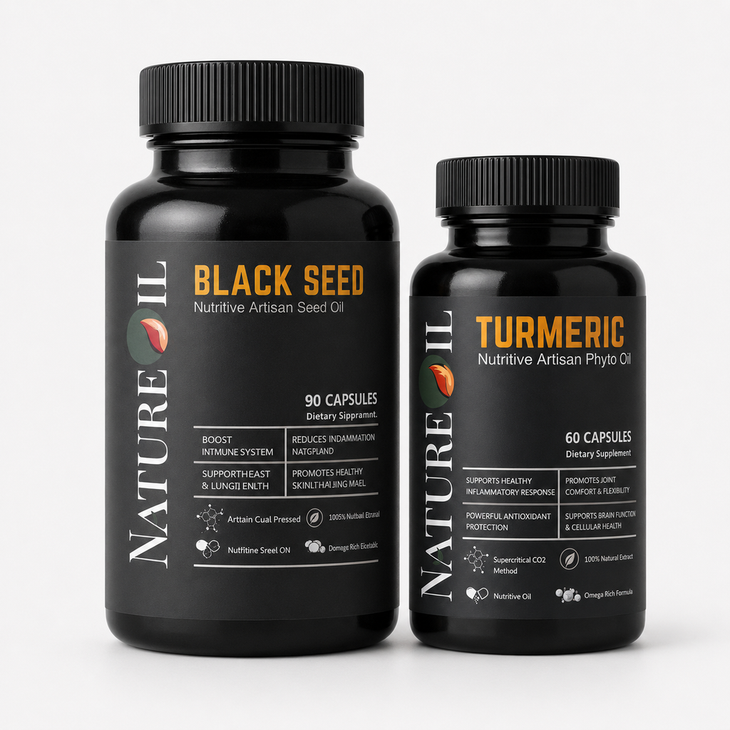 NatureBase Kits™ – Inflammation & Immunity Shield Duo | Turmeric + Black Seed Oil