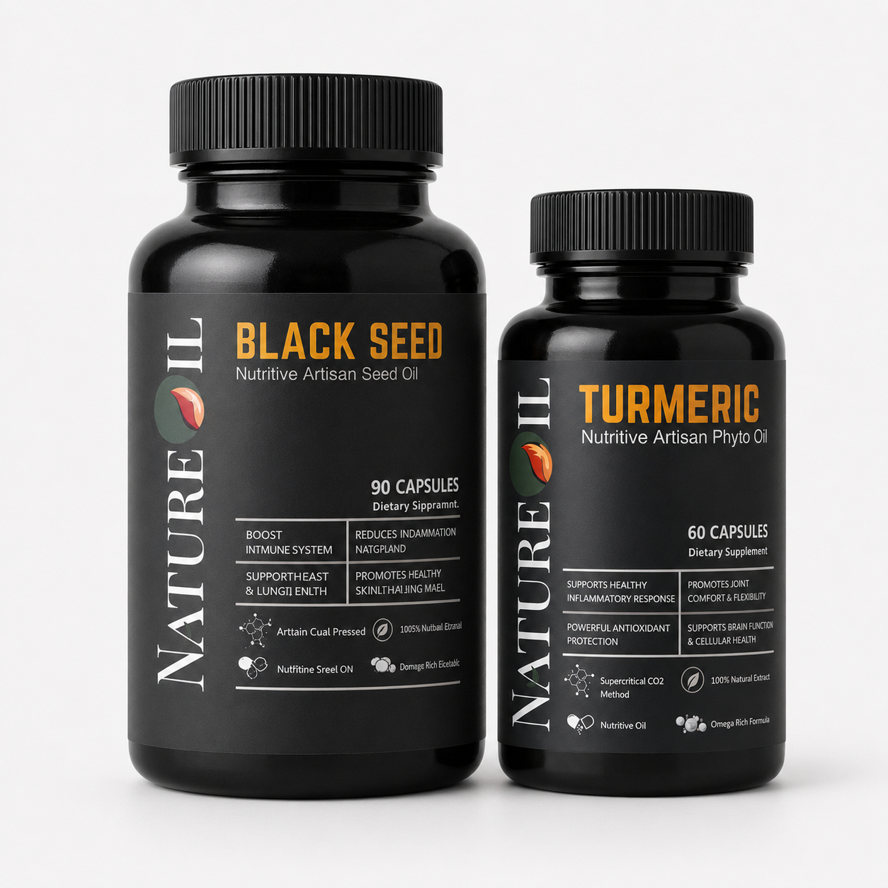 NatureBase Kits™ – Inflammation & Immunity Shield Duo | Turmeric + Black Seed Oil