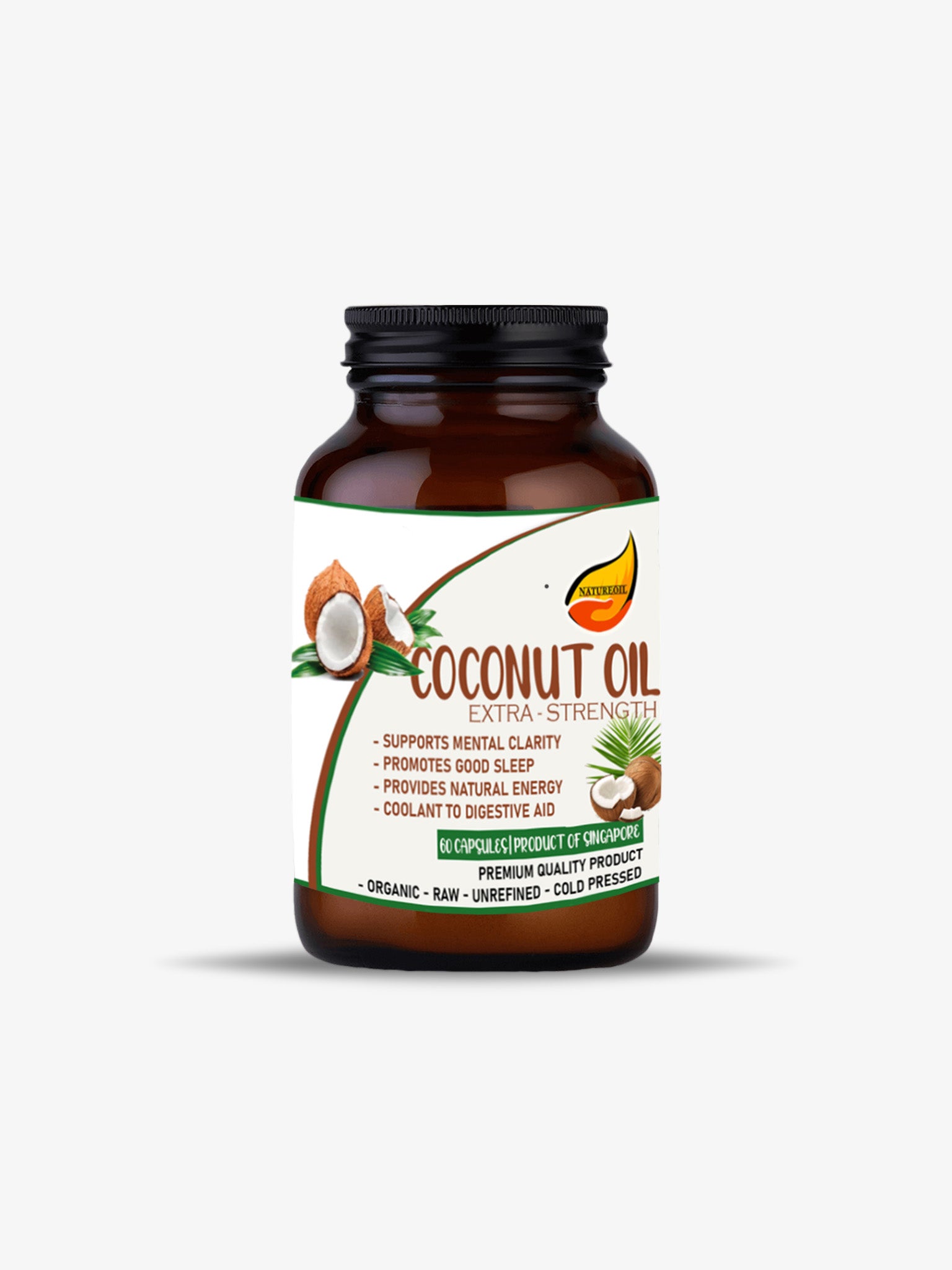 NatureBase Kits™ – MCT Energy Boost Liquid Vegan Capsules  | 60 Capsules Twin Pack