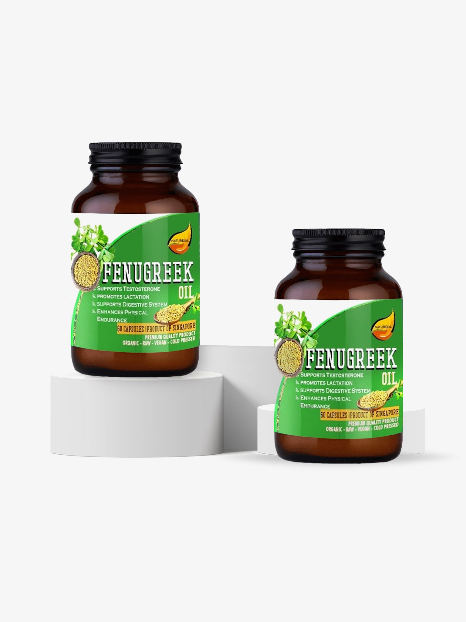 NatureBase Kits™ – Hormonal Balance Liquid Vegan Capsules | 60 Capsules Twin Pack