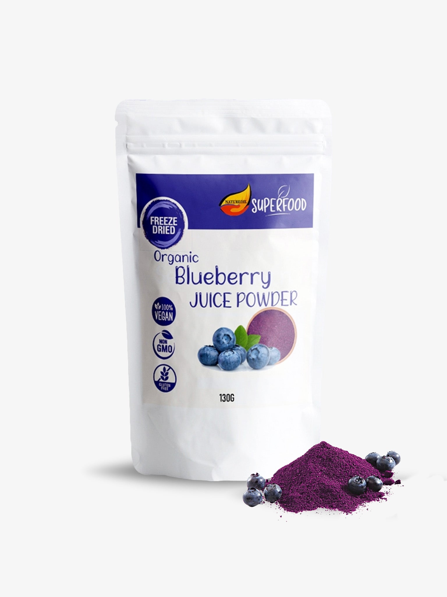 Organic™ Blueberry Retina Boost Freeze-Dried Juice Powders | 130g