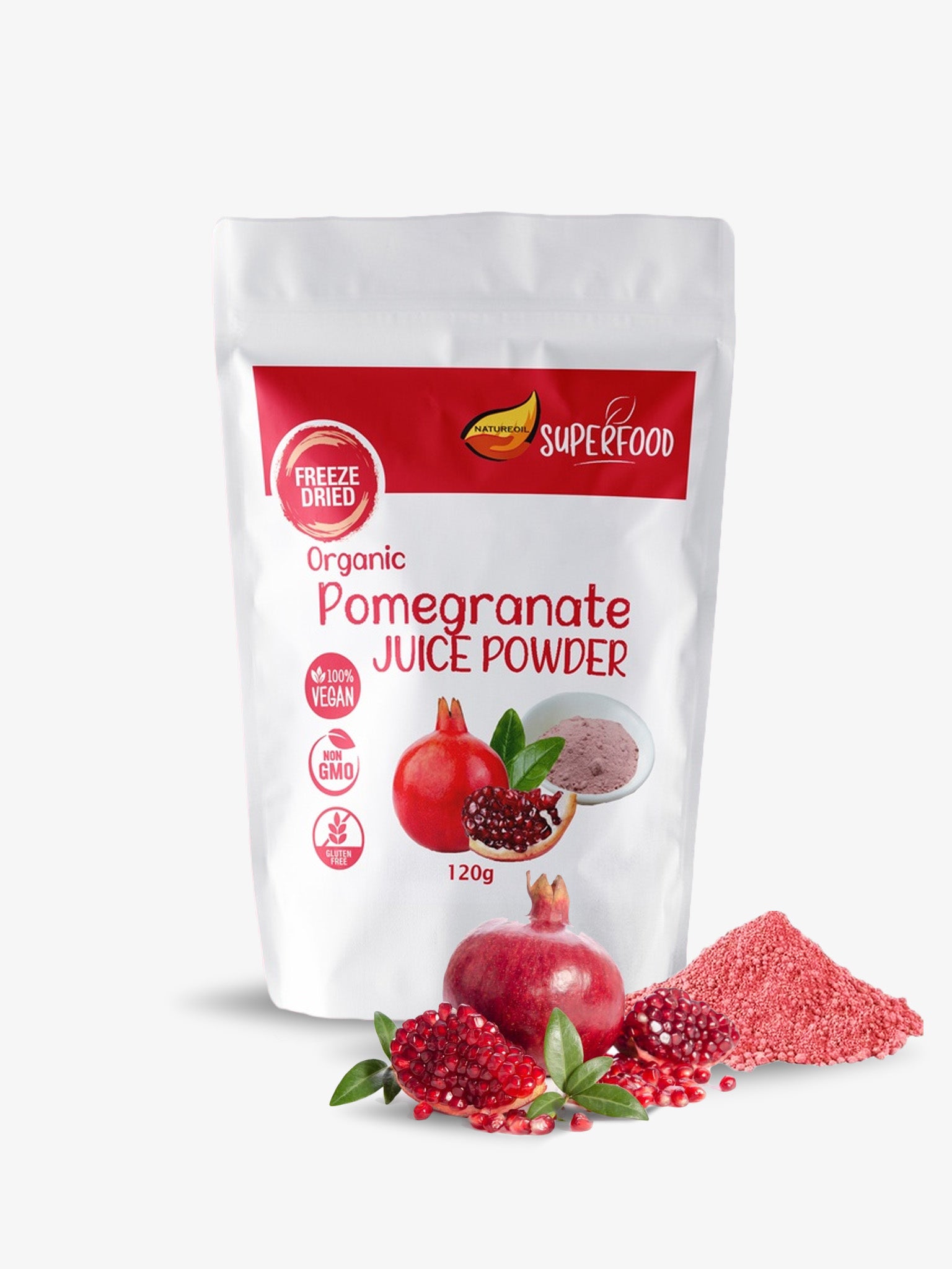 Organic™ Pomegranate Vitality Freeze-Dried Juice Powders | 130g
